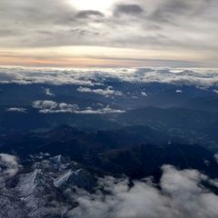 Flugwegposition um 07:26:05: Aufgenommen in der Nähe von Gemeinde Pfarrwerfen, Pfarrwerfen, Österreich in 4622 Meter